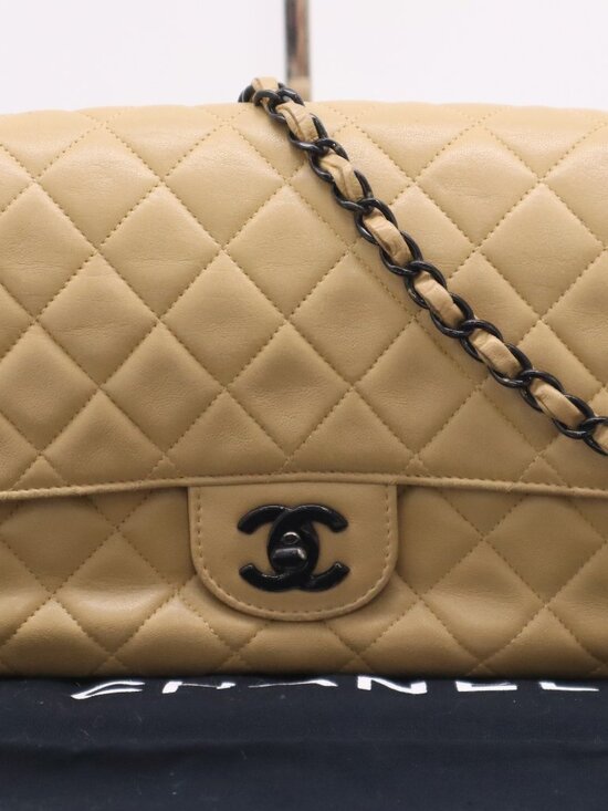CHANEL Handbags - Chanel Matelasse Lambskin Chain Shoulder with Dustbag